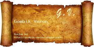 Gombik Veron névjegykártya